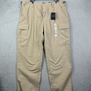 NEW LAPG Mil-Spec Mens XL BDU Pants Cargo Straight Khaki Ripstop Utility Pockets